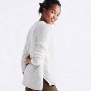 Madewell cashmere cable knit sweater